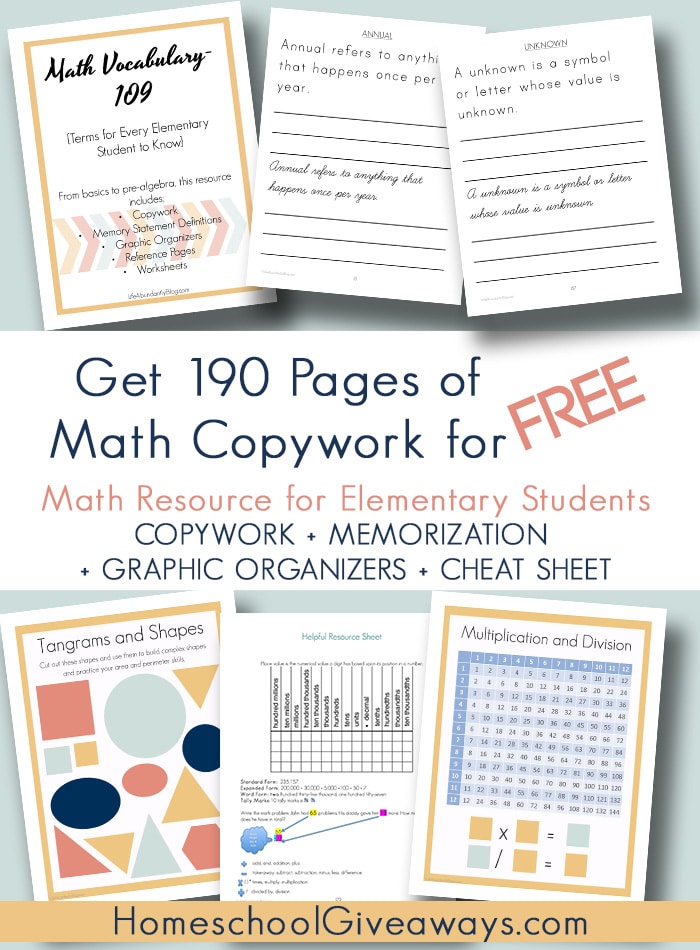 Free Math Reference Pack (190+ Pages!)