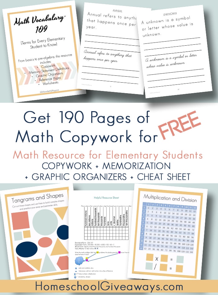 Free Math Reference Pack (190+ Pages!)