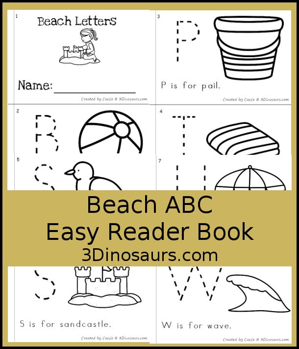 Free Beach ABC Easy Reader Book