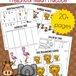 Free Preschool Zoo Math Worksheets