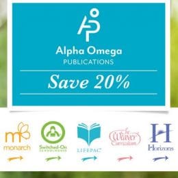 20% Off Alpha Omega Curriculum + Free Shipping