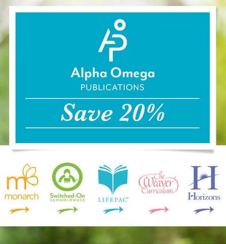 20% Off Alpha Omega Curriculum + Free Shipping