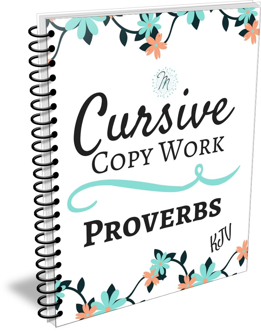 Free Cursive Copywork Book: Proverbs