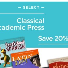 20% Off Classical Academic Press Curriculum