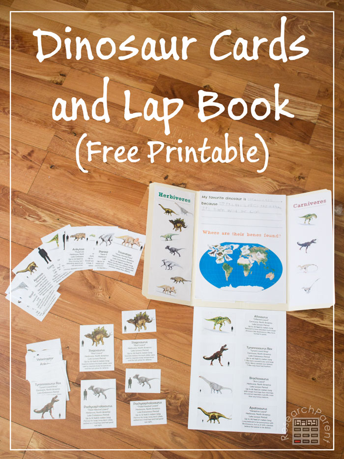 Free Dinosaur Lapbook & Cards