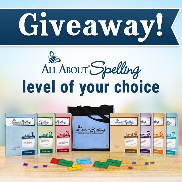 All About Spelling Giveaway - Level of Your Choice!