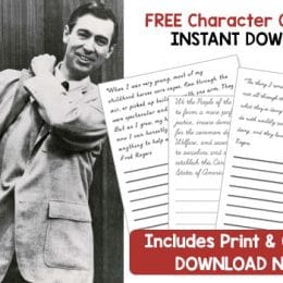 Free Mr. Rogers Character Copywork