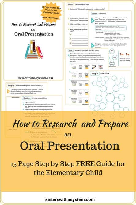 Free Guide to Elementary Oral Presentations