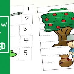 Free Johnny Appleseed Preschool Learning Pack