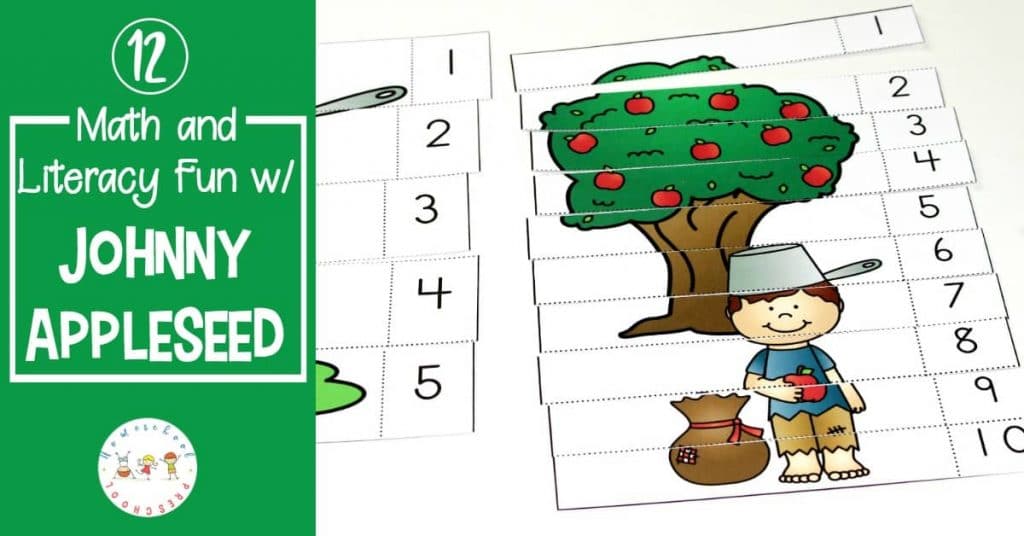 Free Johnny Appleseed Preschool Learning Pack