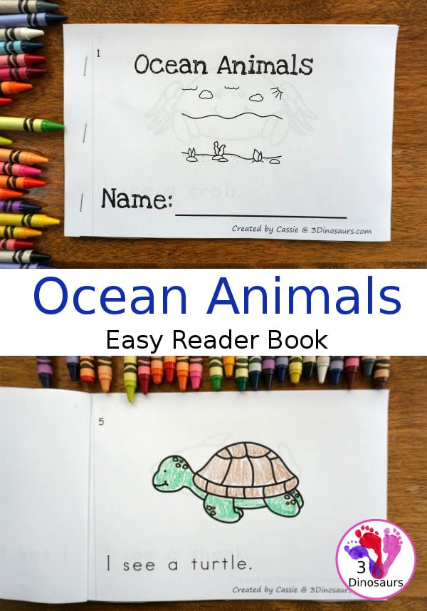 Free Ocean Animals Easy Reader Book