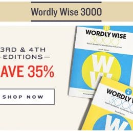 35% Off Wordly Wise 3000 Curriculum