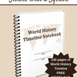 Free World History Timeline Notebook (130 Pages!)