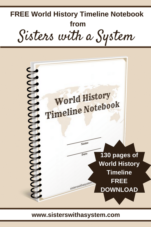 Free World History Timeline Notebook (130 Pages!)