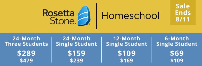 Rosetta Stone Homeschool Subscription - Up to 40% Off!