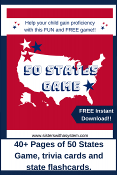 free 50 states flashcards