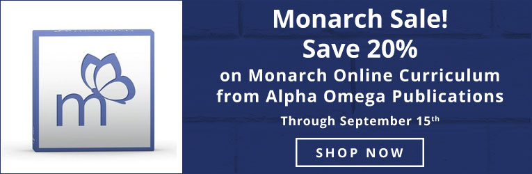 20% Off Monarch Online Curriculum by Alpha Omega