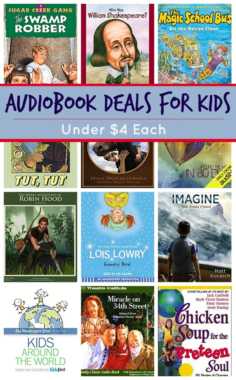 20+ Audiobook Deals for Kids: Sugar Creek Gang, Magic School Bus & More!