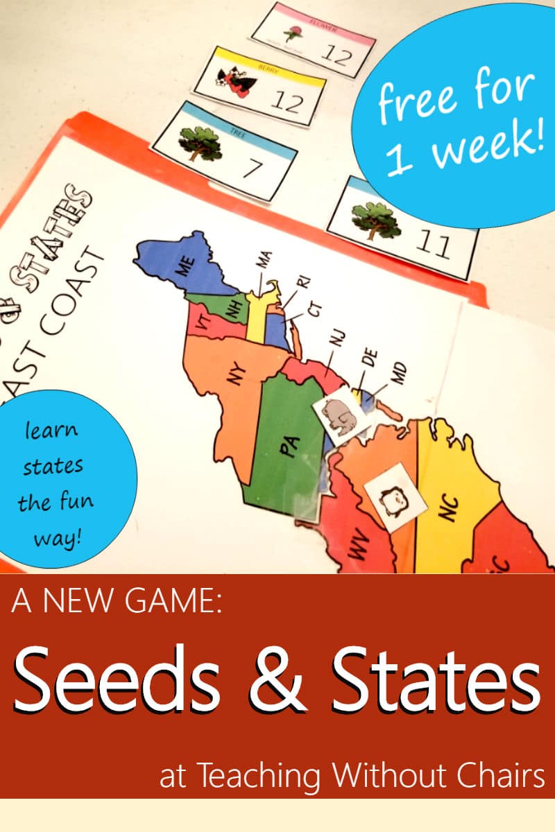 Free Seeds & States East Coast Study Printables - Limited Time