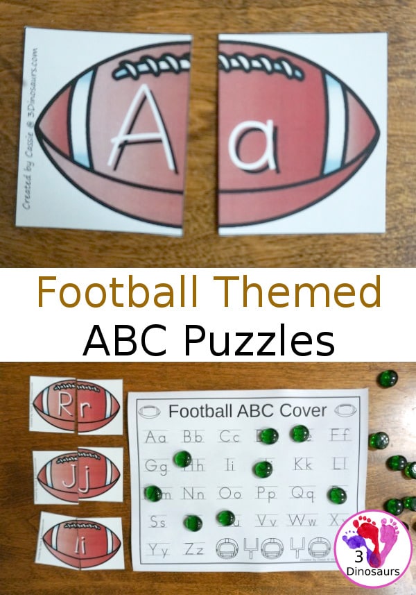 FREE Football-Themed ABC Puzzles