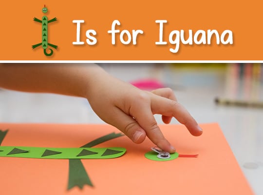 Learning the Letter I with This Fun Iguana Craft