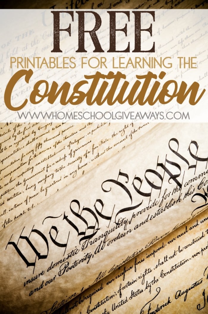 U.S. Constitution Terminology & Copywork 