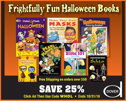 Save 25% on Fun Halloween Books from Dover!