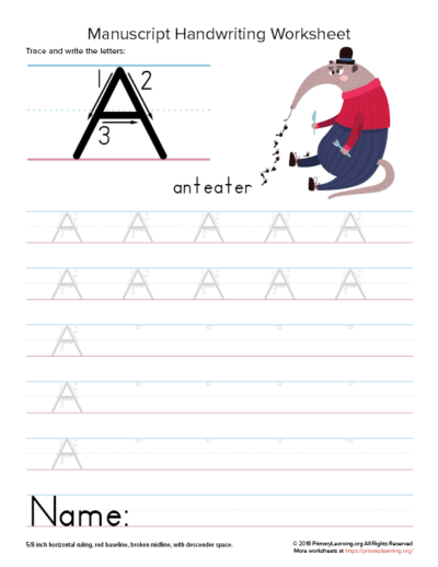 free letter A Resources