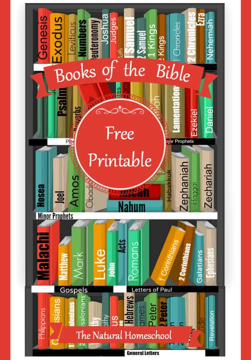 Make memorization easier with this FREE Books of the Bible Printable Poster! #fhdhomeschoolers #freehomeschooldeals #booksofthebible #christianhomeschooling #homeschoolinglife