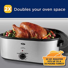 Oster Stainless Steel Roaster Oven with Self-Basting Lid Only $38! (Reg $48!)