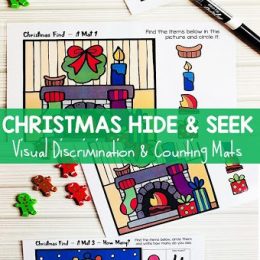 FREE Christmas Hide & Seek Mats