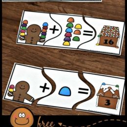 FREE Gingerbread Addition Puzzles