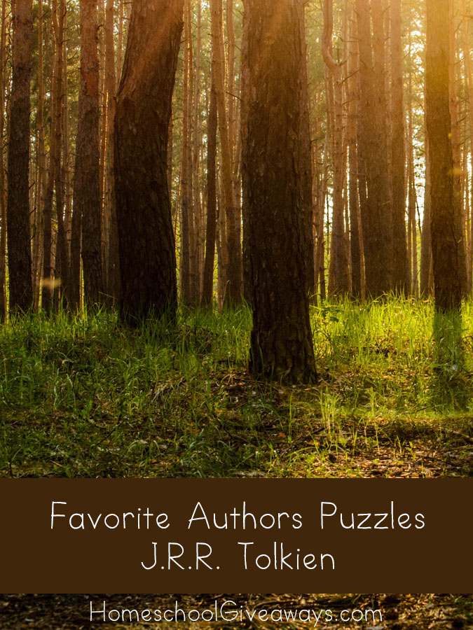 FREE Printable Favorite Authors Puzzles: J.R.R. Tolkien