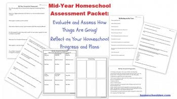 FREE Mid-Year Homeschool Assessment/Reflection Packet