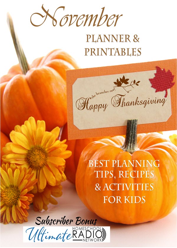 FREE November Planner &amp; Printables | Free Homeschool Deals