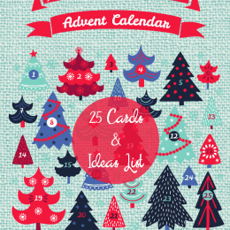 FREE Advent Christmas Calendar Cards + more! (Trees Edition)