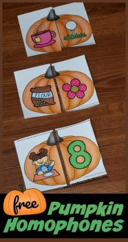 FREE Pumpkin Homophone Puzzles