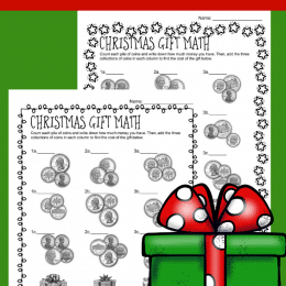 FREE Christmas Money Math Printables