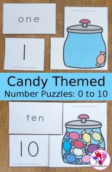 FREE Candy Number Puzzles