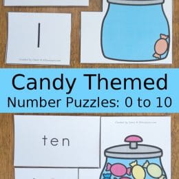 FREE Candy Number Puzzles