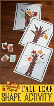 FREE Fall Leaves Shape Activity