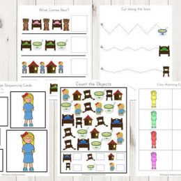 FREE Goldilocks & The Three Bears Activity Sheets