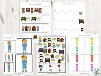 FREE Goldilocks & The Three Bears Activity Sheets