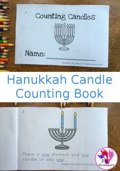 FREE Hanukkah Counting Candle Book