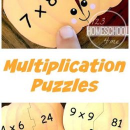 It's that time of year for pumpkin fun! Get these FREE Pumpkin Multiplication Puzzles! #fhdhomeschoolers #freehomeschooldeals #homeschoolinglife #homeschoolmoms #fallresources