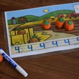 FREE Pumpkin Candy Count & Trace Sheets