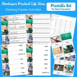 free montessori dressing frames + more montessori activities!