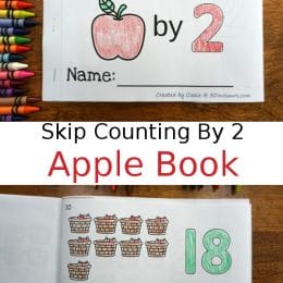 FREE Skip Counting by 2 Apple Book