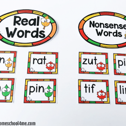 FREE Printable Fall Nonsense Words Activity