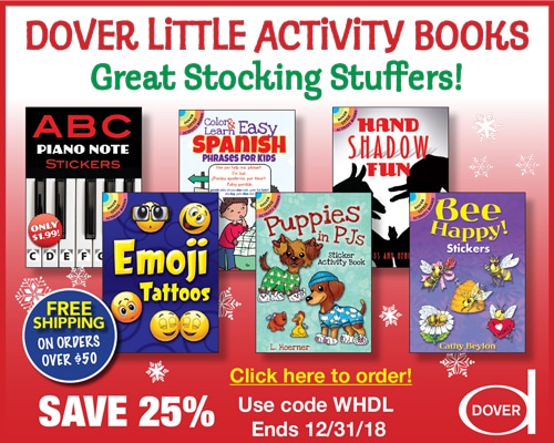 Dover Little Activity Books, Last Chance for Great Stocking Stuffers!